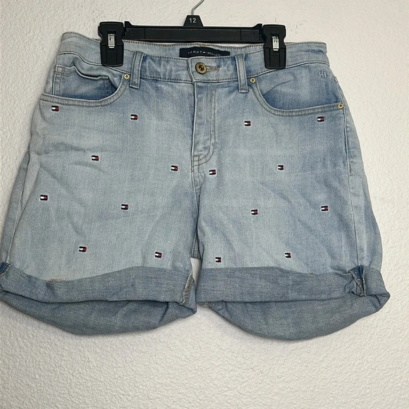 Tommy Hilfiger Pants - 📌5/$25 Tommy Hilfiger Embroidered Logo‎ Y2K Womens Denim Jean Shorts Size 4